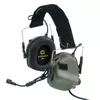Активні навушники тактичні Earmor М32 з гарнітурою олива