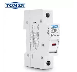 Тримач запобіжників TOMZN 1P DC Fuse Holder з LED індикатором Тримач запобіжників TOMZN 1P DC Fuse Holder з LED індикатором