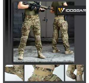 Тактичні топові штани IDOGEAR G3 V2 Combat Suit & Pants  IG-PA3205 з наколінниками Multicam розмір М