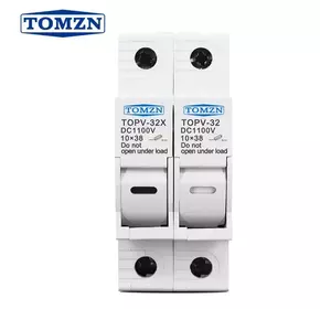 Тримачі запобіжників постійного струму TOMZN 2P DC Fuse Holder with LED Тримачі запобіжників постійного струму TOMZN 2P DC Fuse Holder with LED