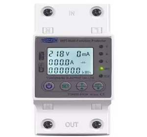 Захист напруги, струму та витоку TOMZN AC 63A TOMPD-63LW (WIFI) Захист напруги, струму та витоку TOMZN AC 63A TOMPD-63LW (WIFI)