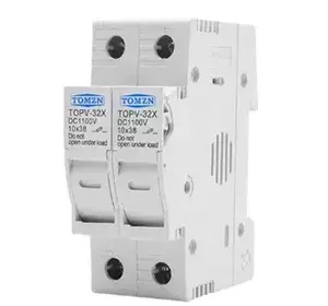 Тримачі запобіжників постійного струму TOMZN 2P DC Fuse Holder without LED Тримачі запобіжників постійного струму TOMZN 2P DC Fuse Holder without LED
