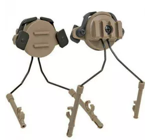Адаптер для активних навушників на шолом Peltor/Earmor/Walkers Койот